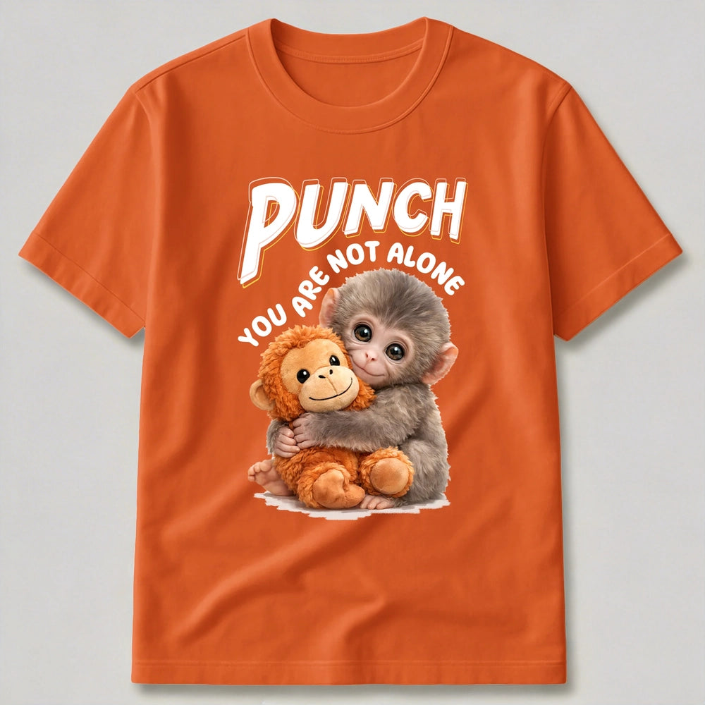 Funny Graphic T-Shirt for Adults - Team Punch Monkey Design Cloth MagicInPrints