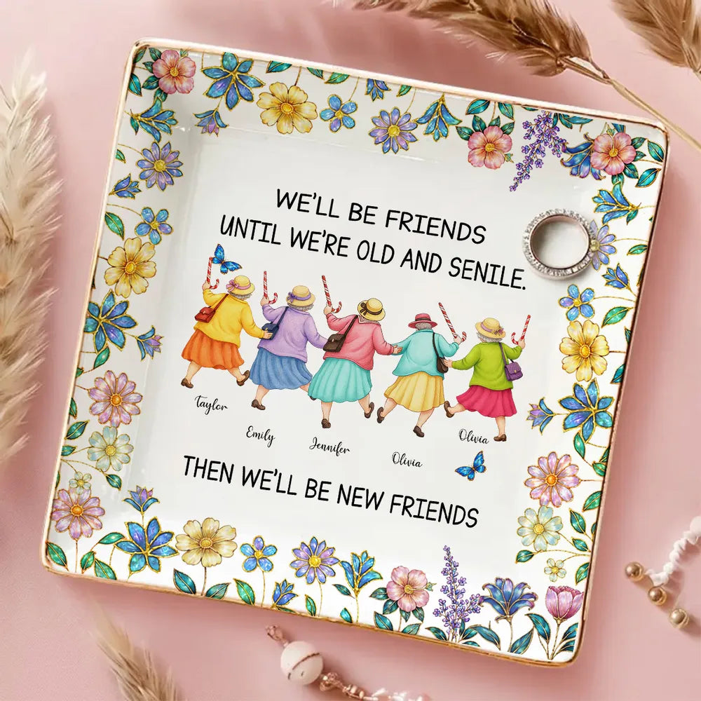 Personalized Friendship Decorative Plate for Women - Sentimental Gift for Friends Jewelry MagicInPrints