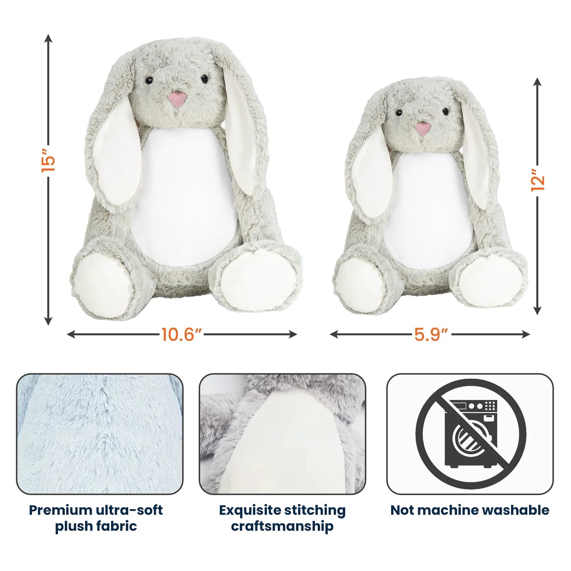 Personalized Memorial Stuffed Bunny for Kids - A Cuddle From Heaven Gift Plaything MagicInPrints