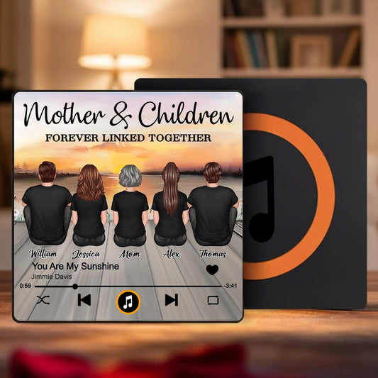 Personalized Family Music Plaque for Mother & Children - Sentimental Gift Fridge Magnet MagicInPrints