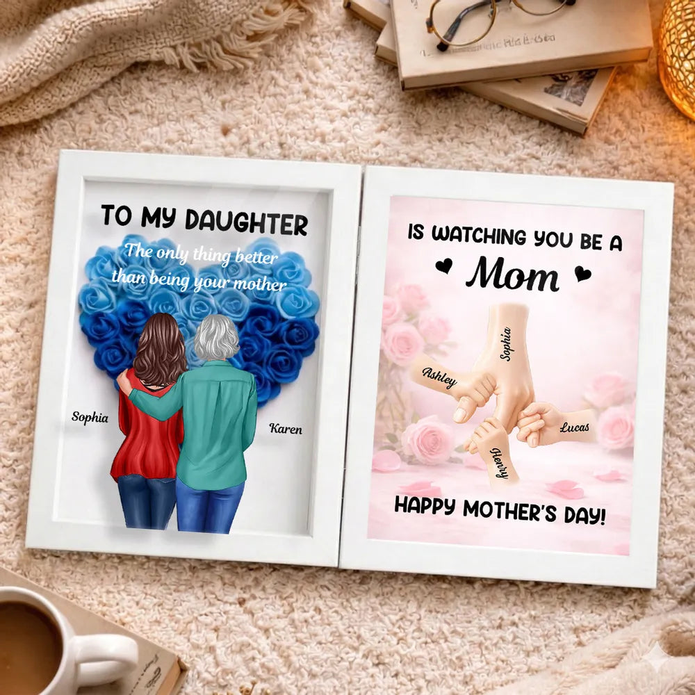 Personalized Mother's Day Frame for Daughter - Heartfelt Gift with Custom Names Plaque MagicInPrints