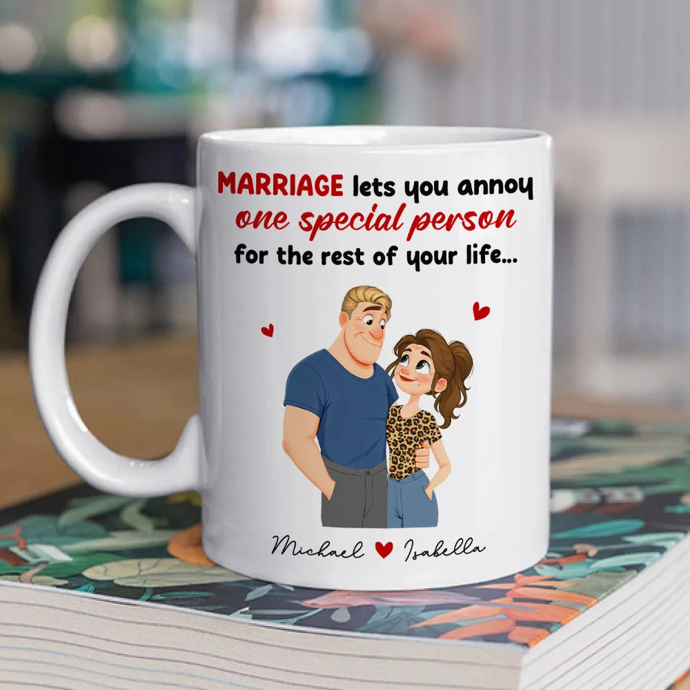 Personalized Marriage Coffee Mug for Couples - Anniversary Gift Cup MagicInPrints