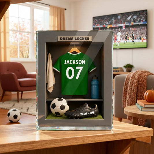 Personalized Soccer Locker Room Display for Kids - Custom Name and Team Plaque MagicInPrints