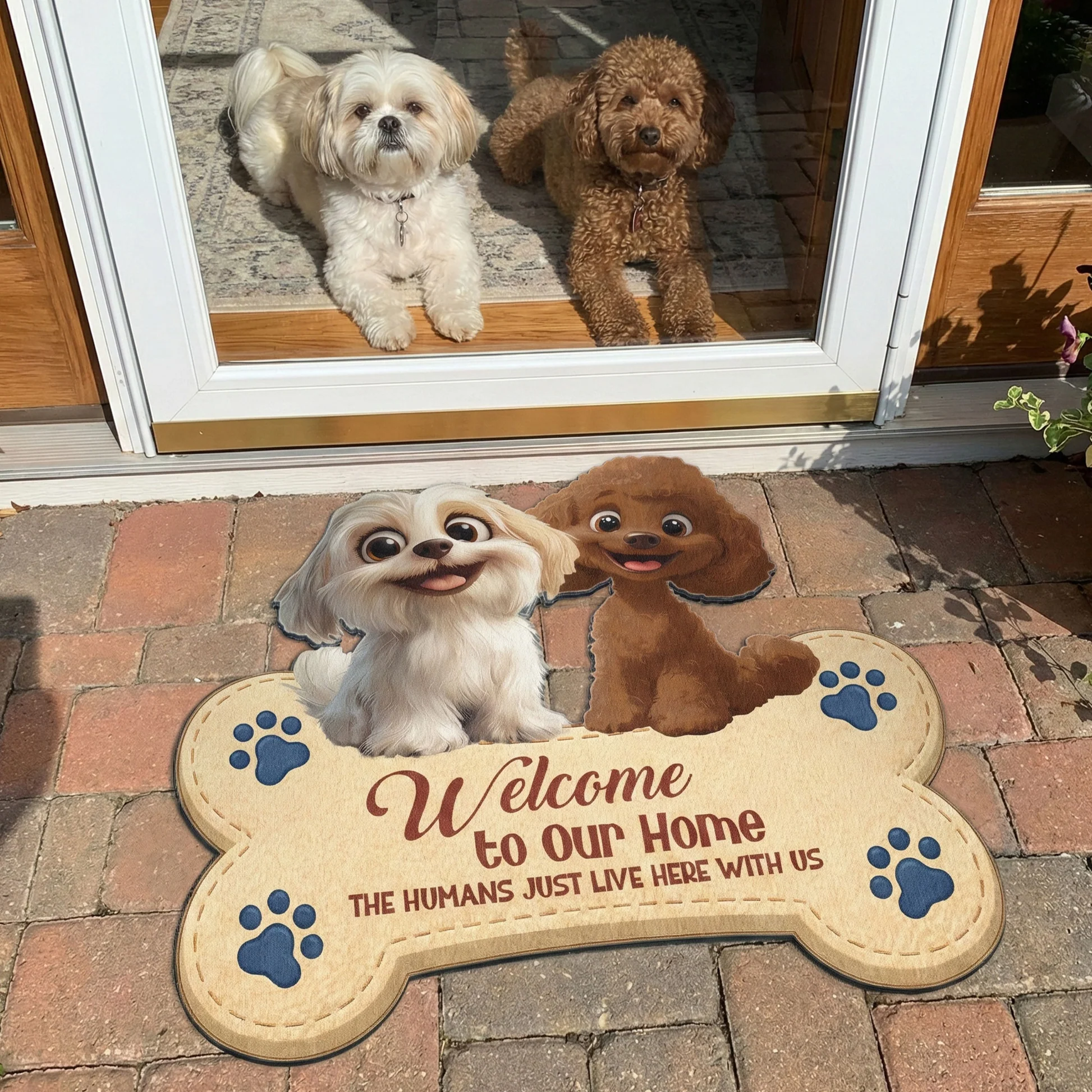 Custom Dog Welcome Mat for Pet Lovers - Home Decor Gift Doormat MagicInPrints