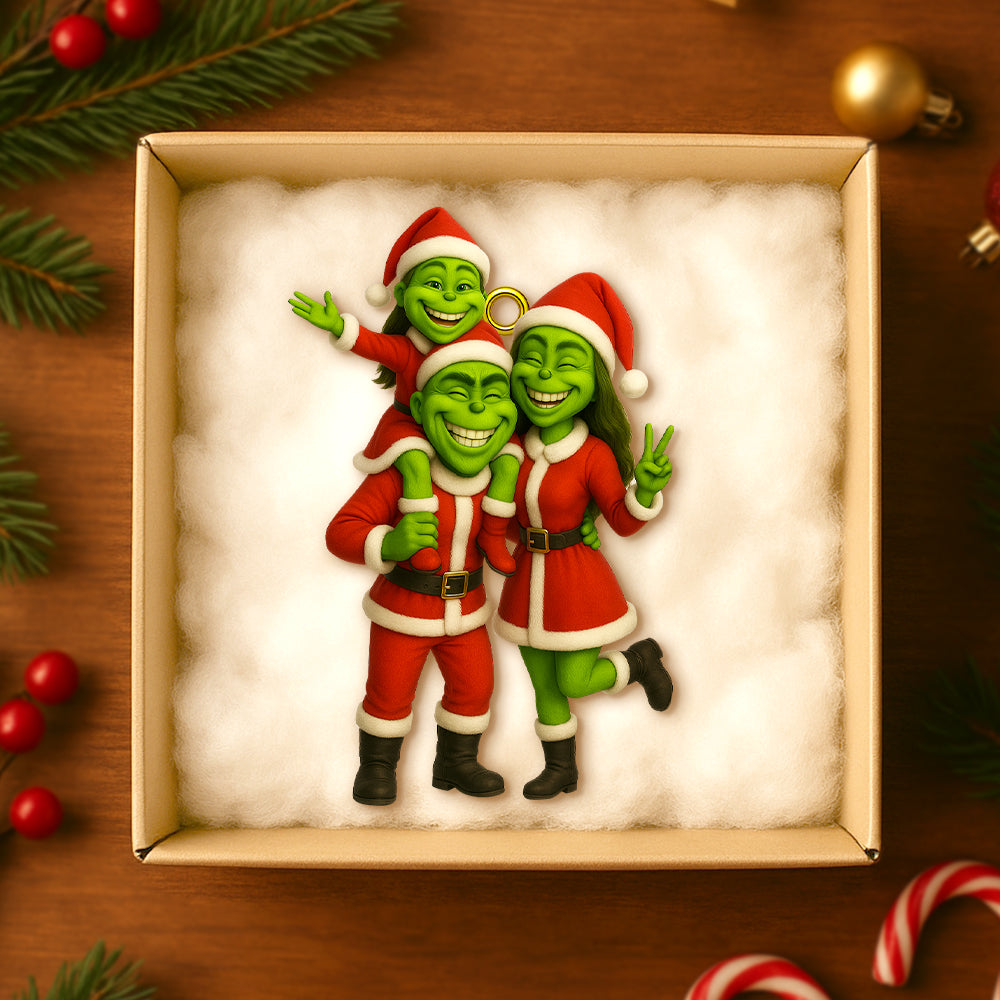 Funny Custom Photo Gifts For Family Christmas Acrylic Ornament Ornament MagicInPrints