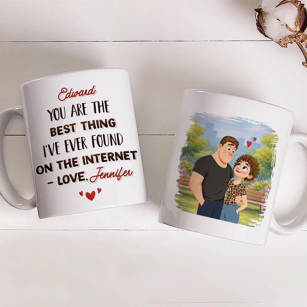 Personalized Romantic Couple Mug for Partner - Anniversary or Valentine's Gift Cup MagicInPrints