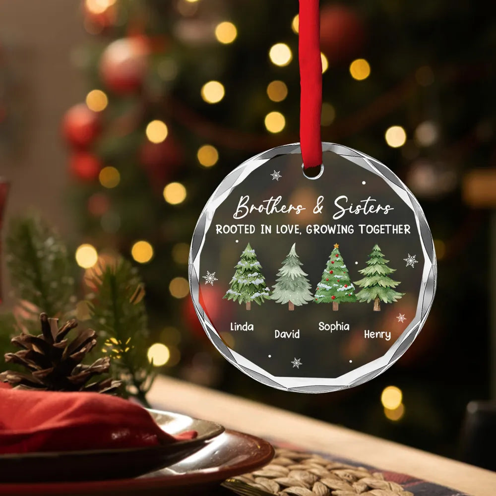 Personalized Christmas Ornament for Siblings - Family Tree Design Ornament MagicInPrints