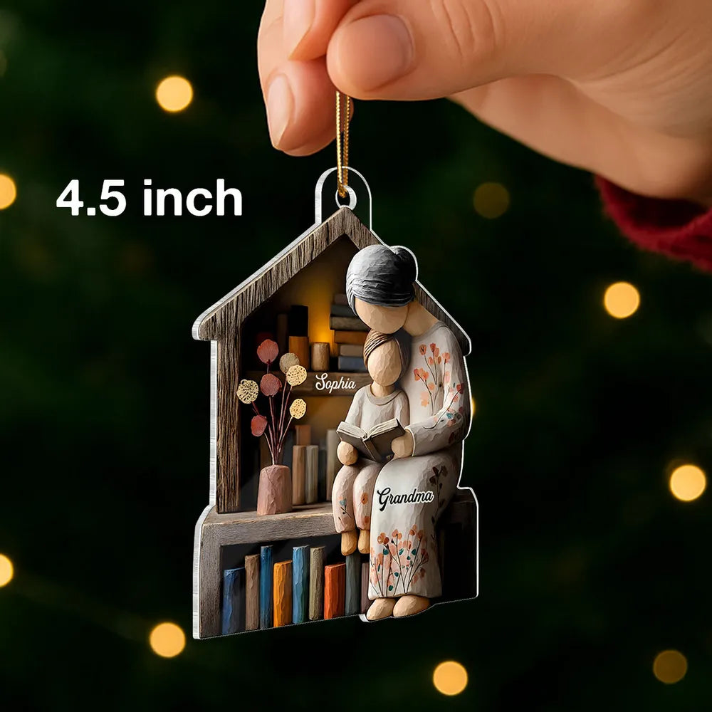 Personalized Grandma and Grandchild Ornament - Sentimental Holiday Gift Ornament MagicInPrints