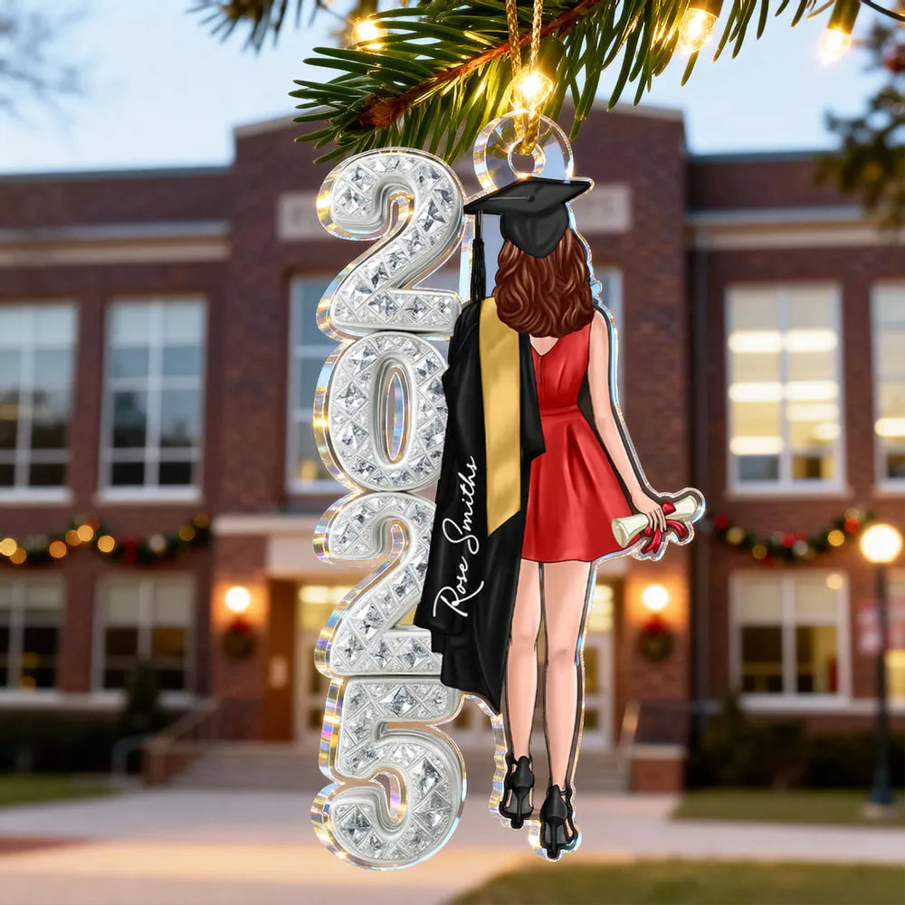 Personalized Graduation Ornament 2026 for Graduates - Customizable Keepsake Gift Ornament MagicInPrints