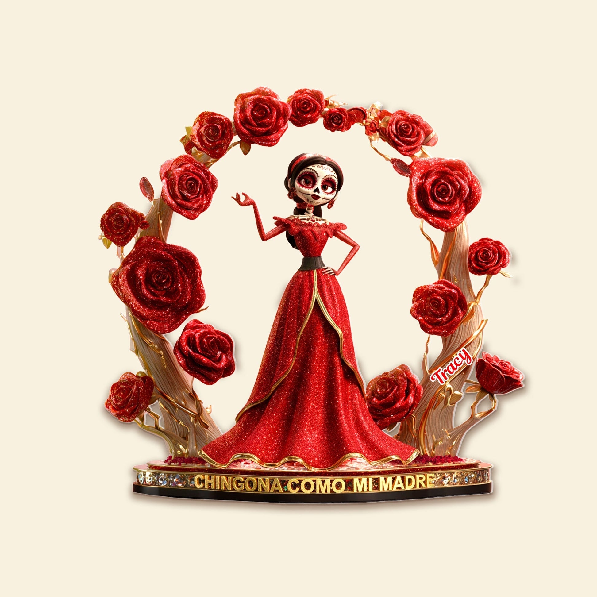 Personalized Halloween Gift For Hispanics And Latinos Acrylic Plaque Shaped Plaques MagicInPrints