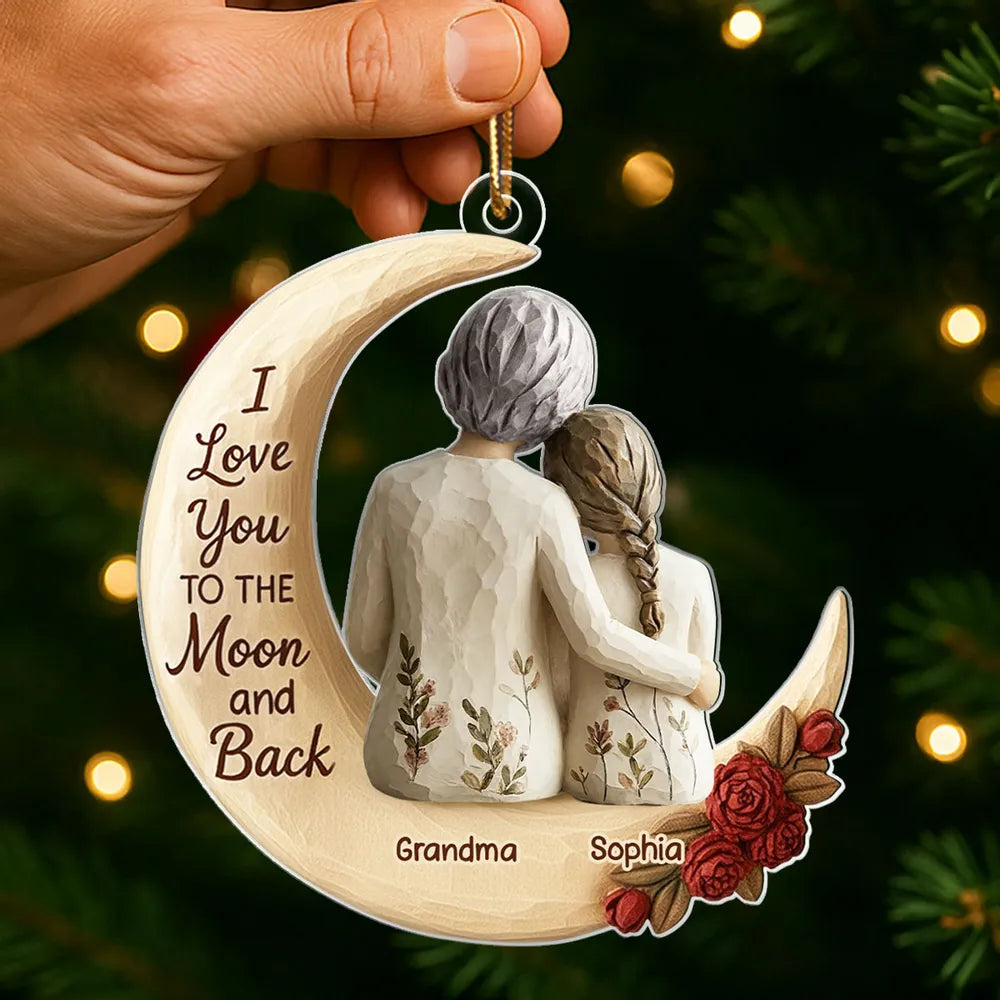 Personalized Grandma and Granddaughter Ornament - Sentimental Gift for Christmas Ornament MagicInPrints