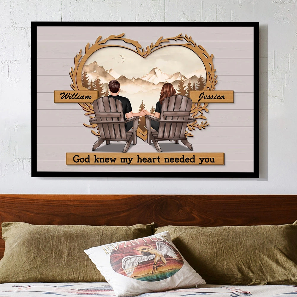 Personalized Couple Wall Art for Home Decor - Romantic Gift Poster or Canvas MagicInPrints