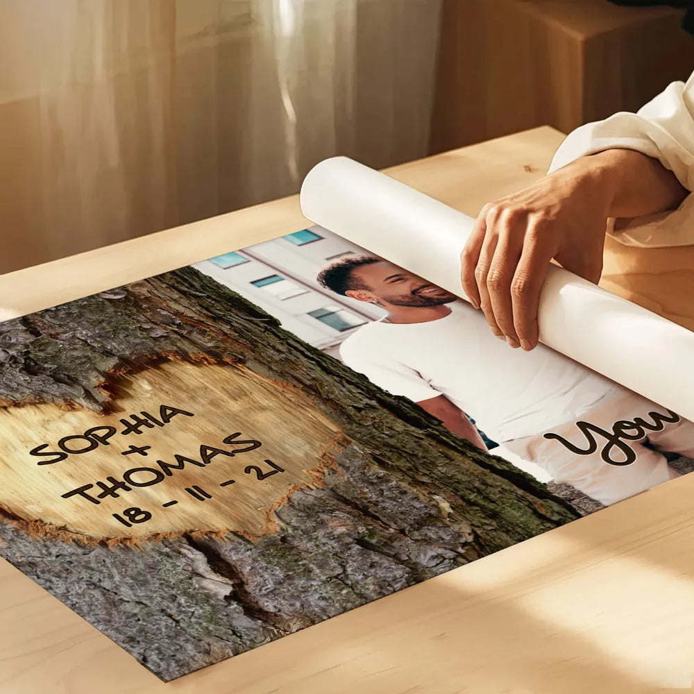 Personalized Couples Photo Canvas Print - Romantic Gift for Anniversaries Poster or Canvas MagicInPrints