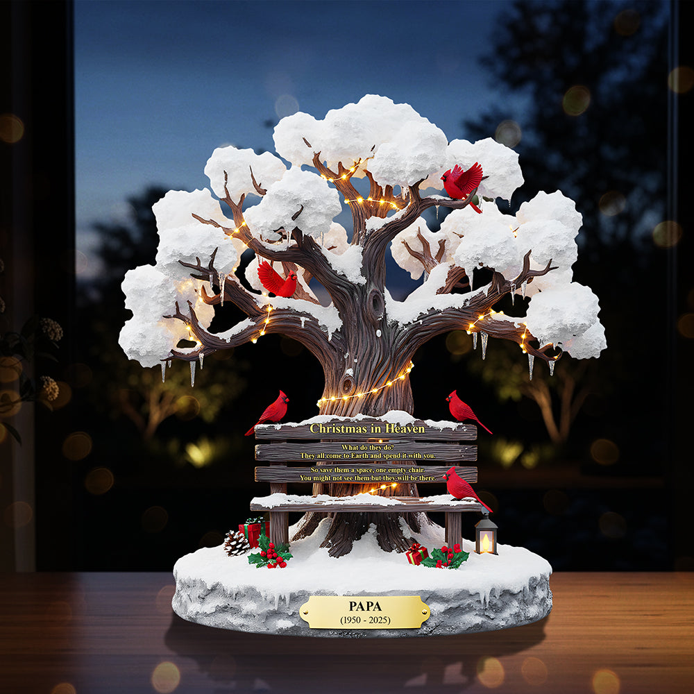 Cherished Memories, Personalized Heaven Gifts - Cardinal Acrylic Plaque for Family Shaped Plaques MagicInPrints