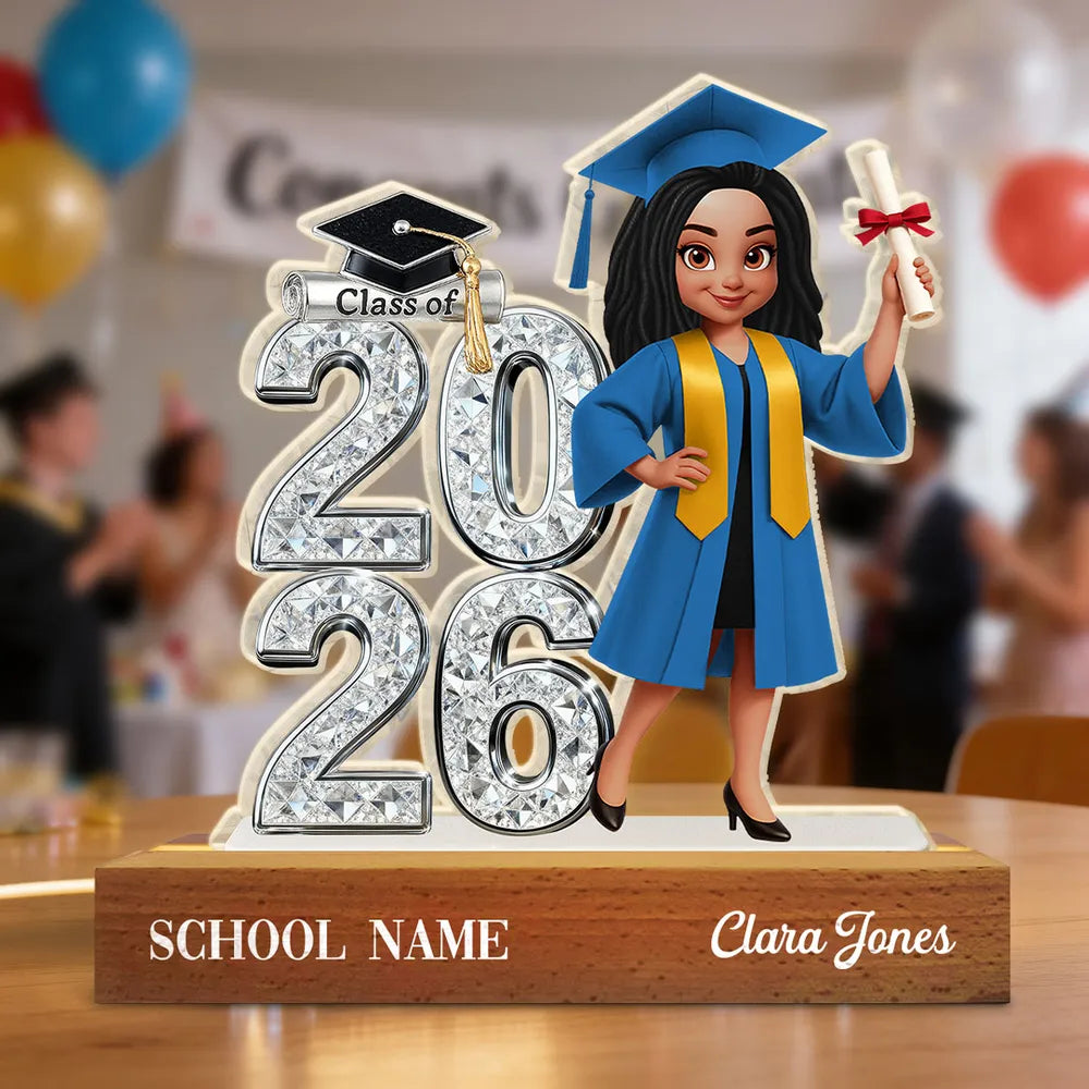 Custom Graduation Figurine for Class of 2026 - Personalized Gift for Graduates Plaque MagicInPrints