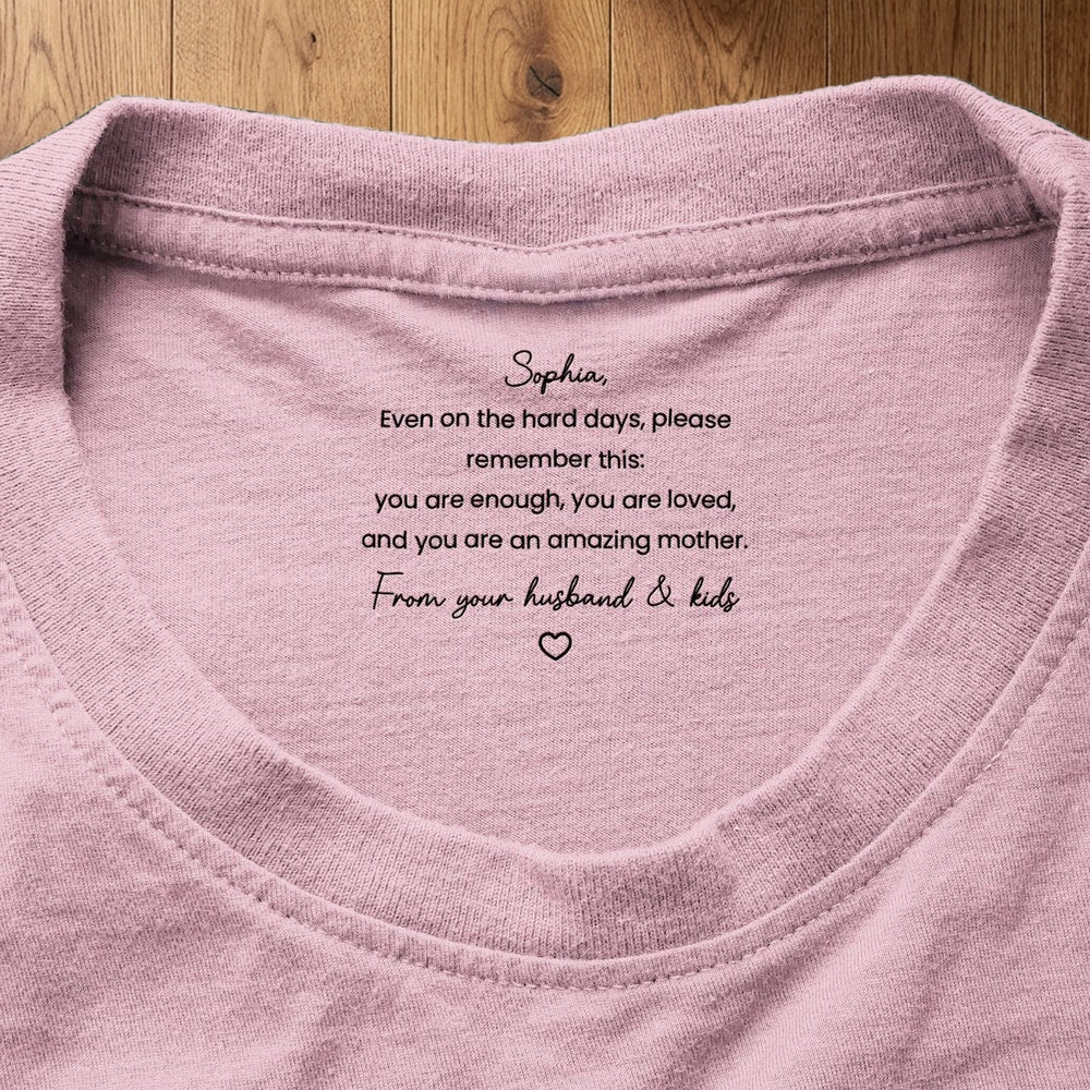 Personalized Mother's Day T-Shirt for Mom - Heartfelt Message from Family Cloth MagicInPrints