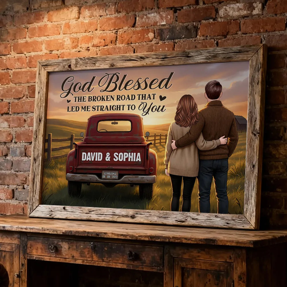 Personalized Couple Wall Art for Home Decor - Sentimental Gift for Anniversary Poster or Canvas MagicInPrints