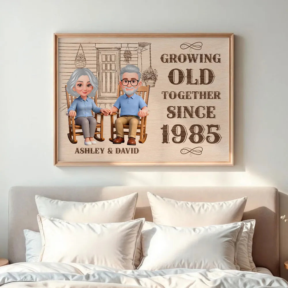 Personalized Anniversary Wooden Sign for Couples - Sentimental Home Decor Poster or Canvas MagicInPrints