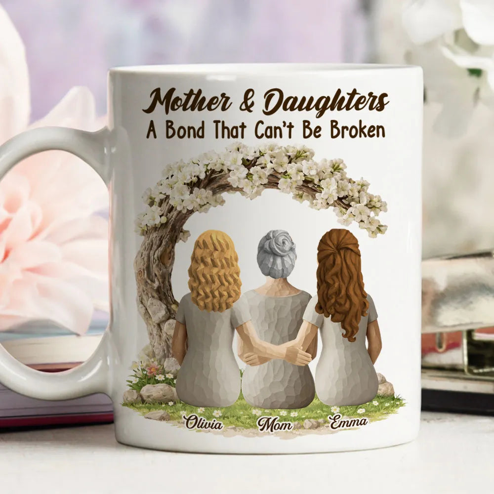 Personalized Mother & Daughter Mug - A Bond That Can't Be Broken Cup MagicInPrints