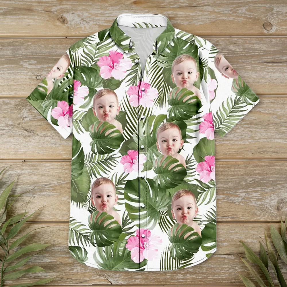 Custom Dog Hawaiian Shirt for Men - Tropical Pet Lover Gift Cloth MagicInPrints