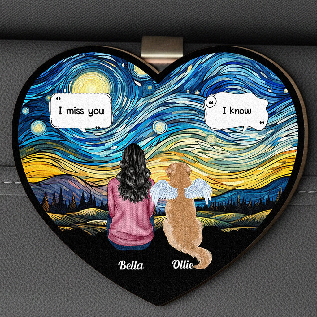 Personalized Heart-Shaped Memorial Plaque for Pet Lovers - Sentimental Keepsake Car Hanger MagicInPrints