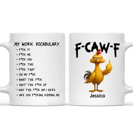 Personalized Funny Chicken Mug for Adults - Work Humor Gift Cup MagicInPrints