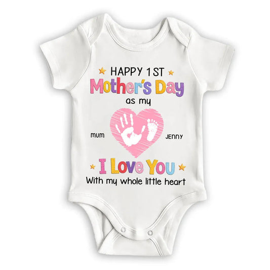 Personalized Baby Onesie for Mother's Day - First Mother's Day Gift Cloth MagicInPrints