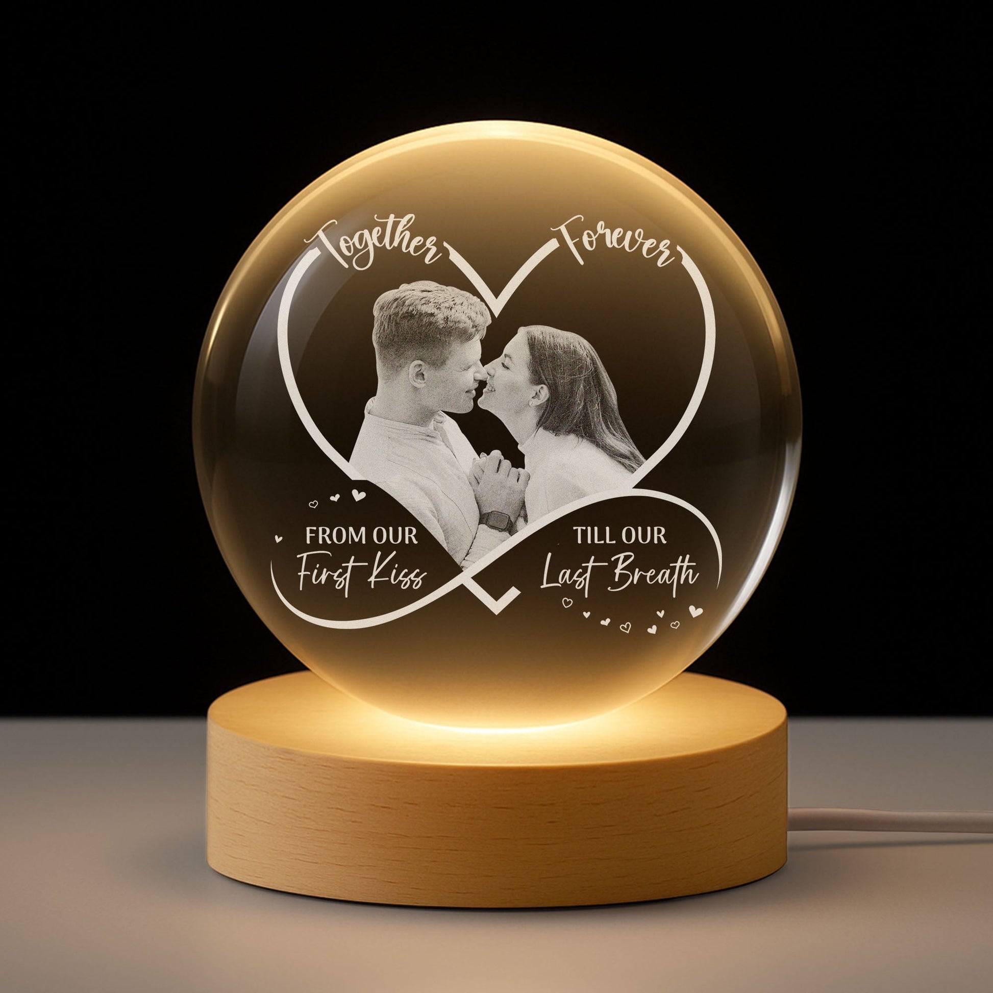 Personalized LED Photo Lamp for Couples - Romantic Gift for Anniversaries Lamp MagicInPrints