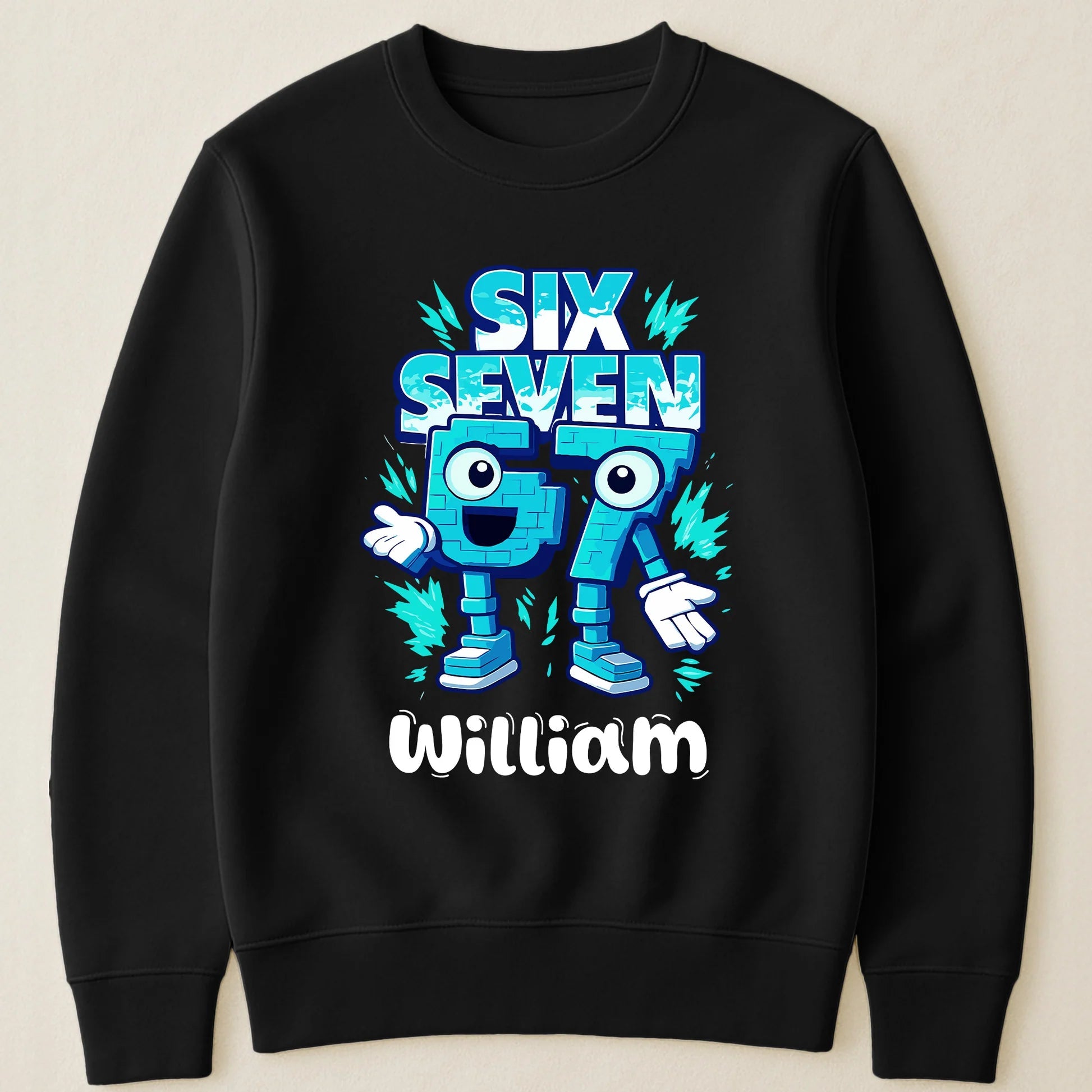 Personalized Kids Birthday T-Shirt - Robot Design for 6th or 7th Birthday Cloth MagicInPrints