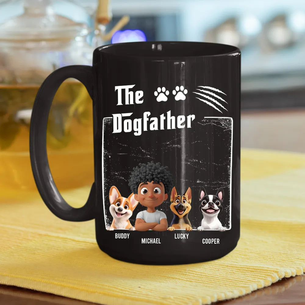 Personalized Dogfather Mug for Dog Lovers - Christmas Gift Cup MagicInPrints