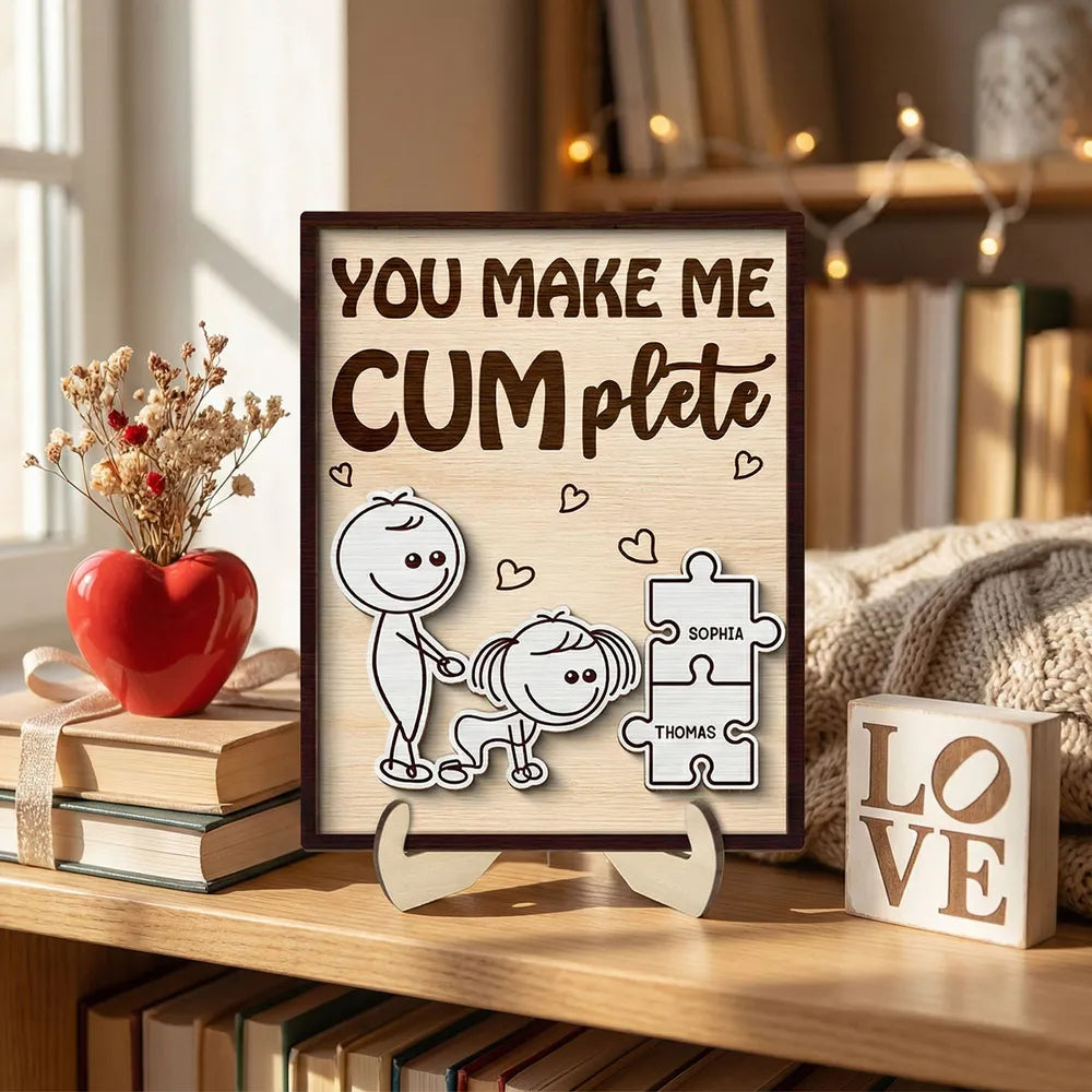 Personalized Wooden Puzzle Plaque for Couples - Romantic Gift Plaque MagicInPrints