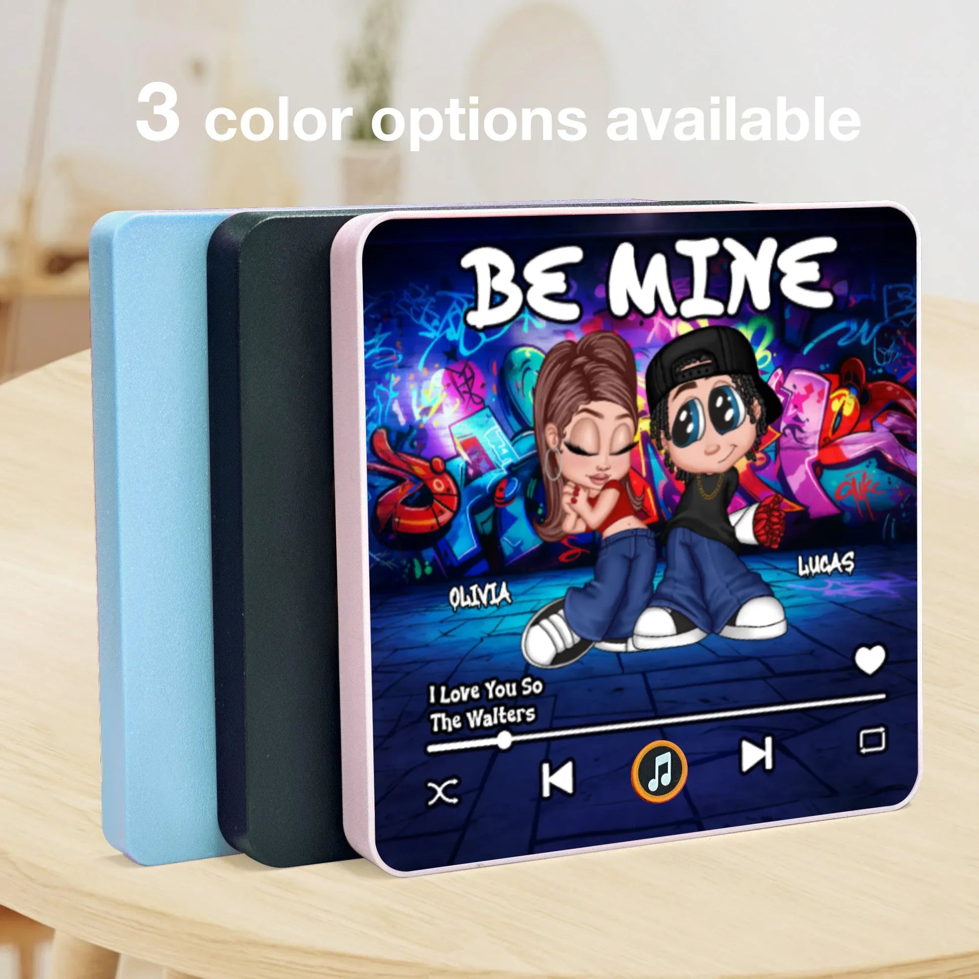 Custom Cartoon Music Plaque for Couples - Romantic Gift Fridge Magnet MagicInPrints