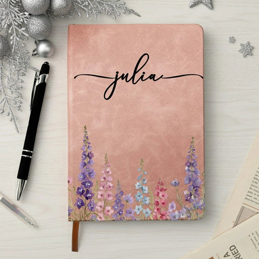 Personalized Floral Journal for Women - Custom Name Notebook for Gifts Stationery MagicInPrints