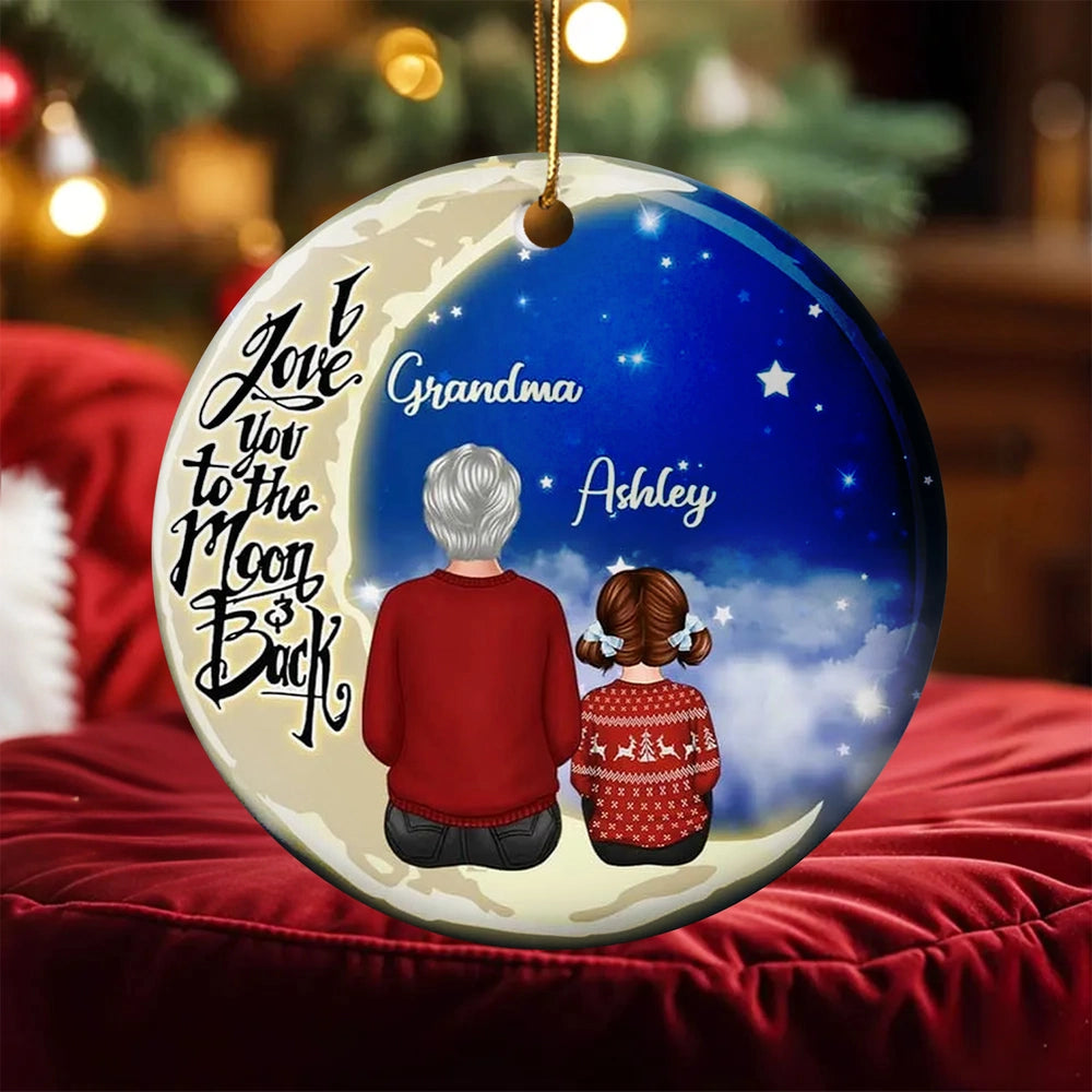 Personalized Christmas Ornament for Grandma and Grandchild - Sentimental Gift Ornament MagicInPrints