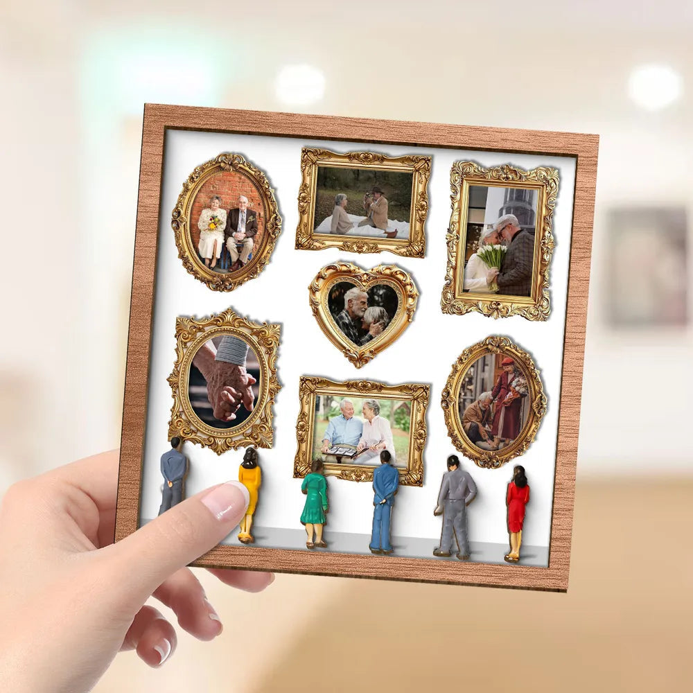 Custom Family Photo Frame Collage for Seniors - Perfect Gift for Grandparents Plaque MagicInPrints
