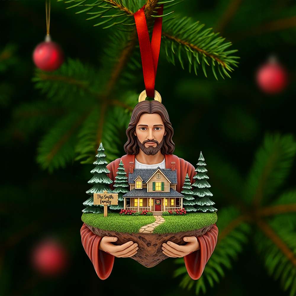 Blessed Family Christmas Ornament - Personalized Gift For Family Ornament MagicInPrints