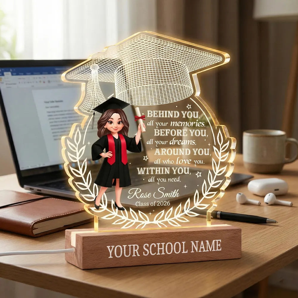 Personalized Graduation Acrylic Plaque for Students - Inspirational Gift for Class of 2026 Plaque MagicInPrints