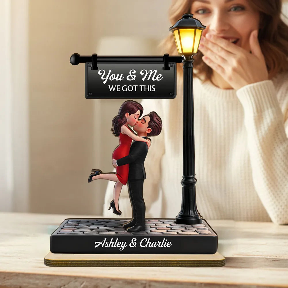Personalized Couple Figurine Romantic Gift - Anniversary Keepsake Plaque MagicInPrints