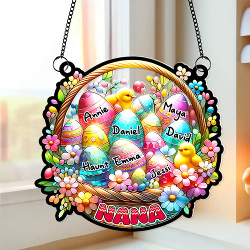 Personalized Easter Gift for Grandma - Custom Suncatcher Ornament Ornament PopCulturePrints