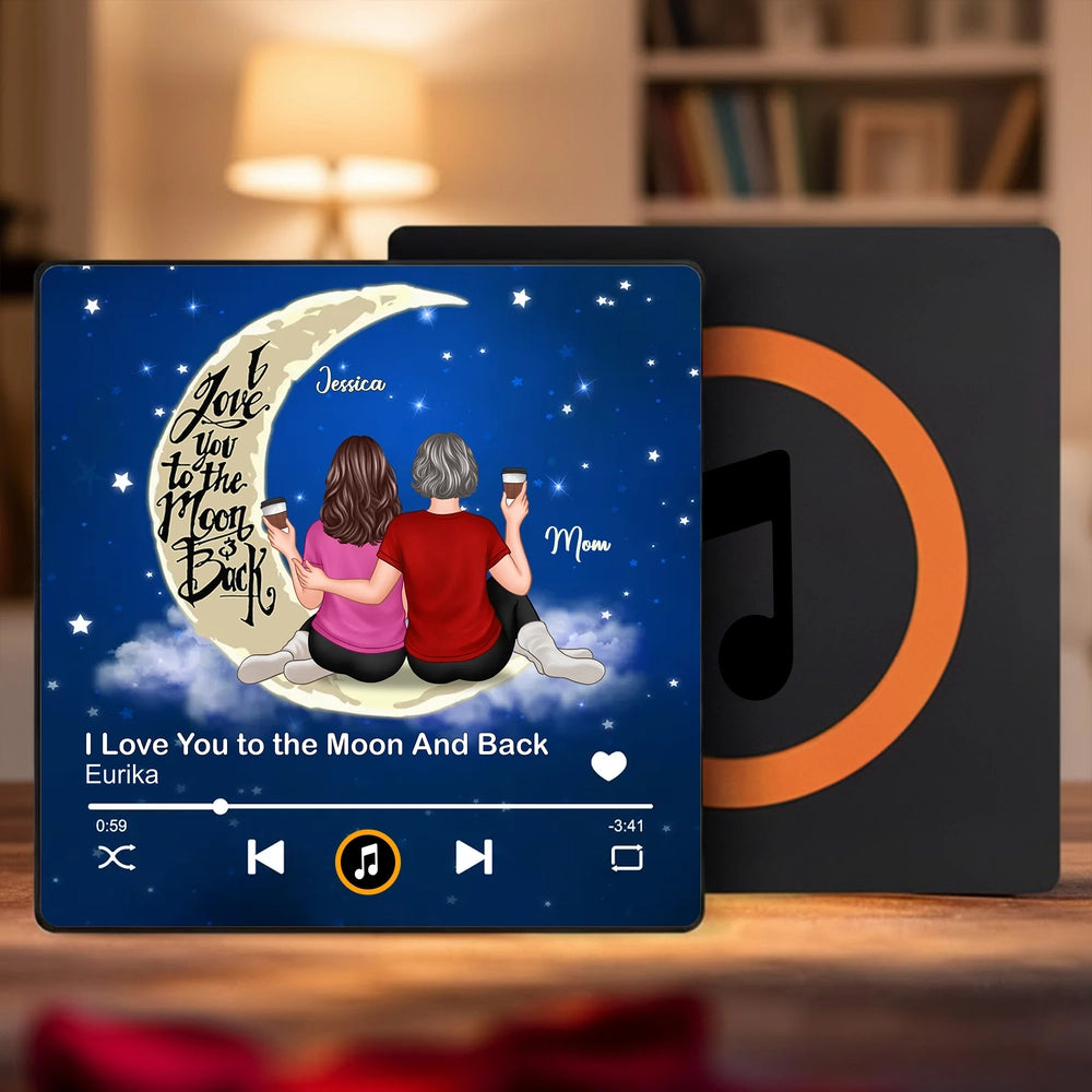 Personalized Music Plaque for Mom and Daughter - Sentimental Gift for Mother's Day Fridge Magnet MagicInPrints