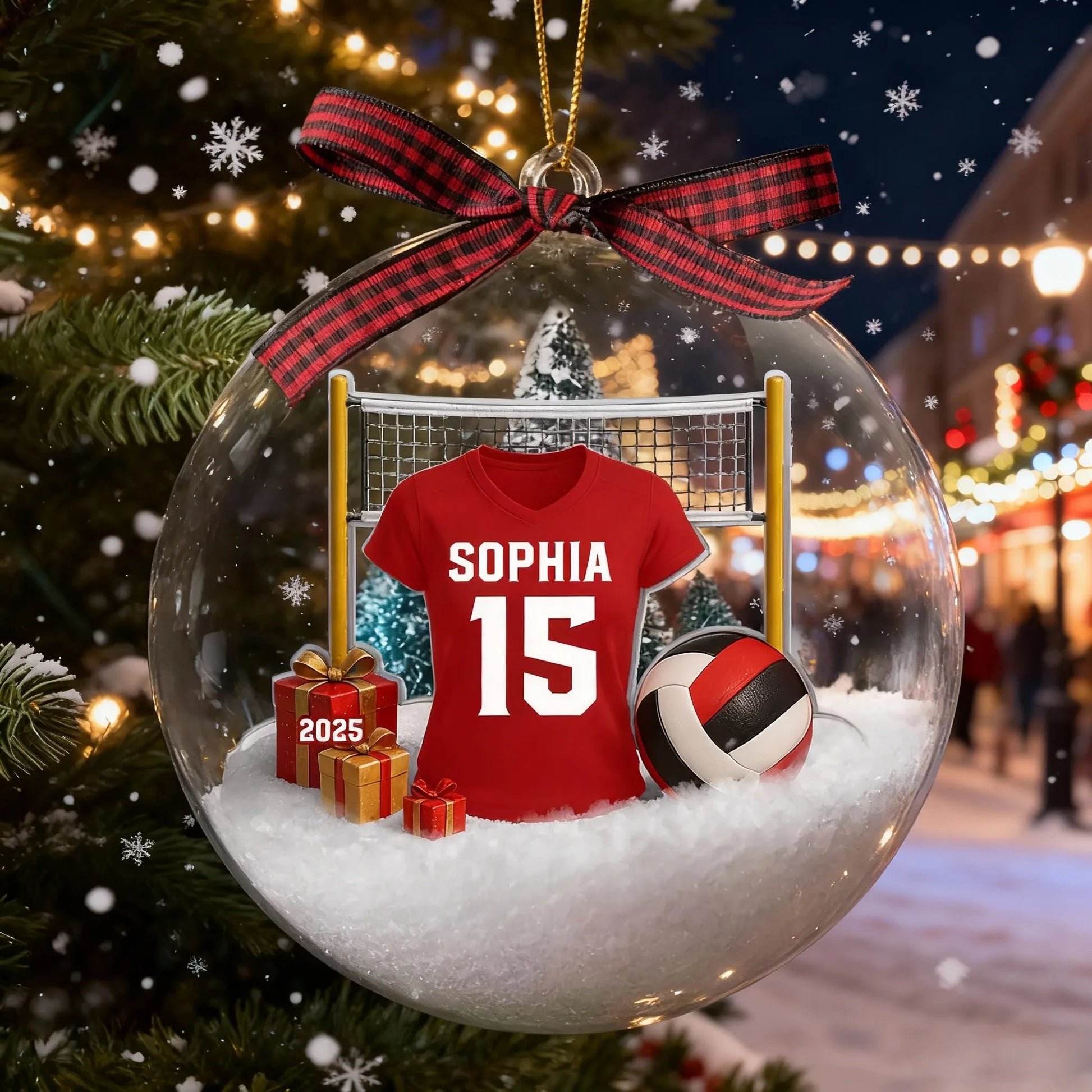 Personalized Volleyball Ornament for Athletes - Christmas Gift Ornament MagicInPrints