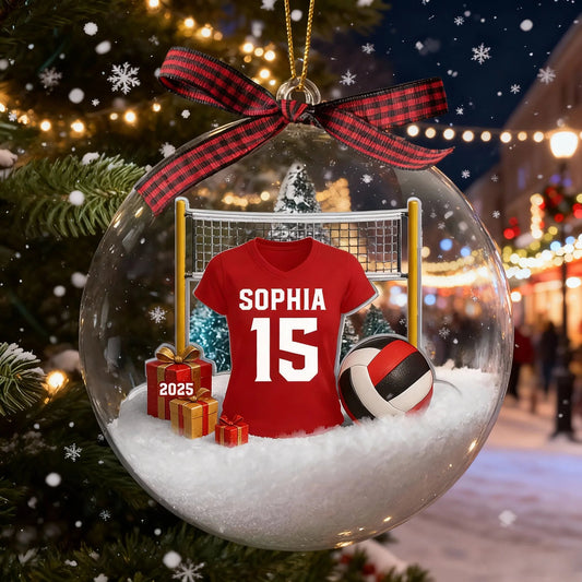 Personalized Volleyball Ornament for Athletes - Christmas Gift Ornament MagicInPrints