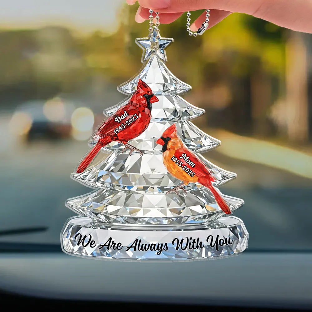 Personalized Memorial Rearview Mirror Ornament for Family - Sentimental Keepsake Car Hanger MagicInPrints