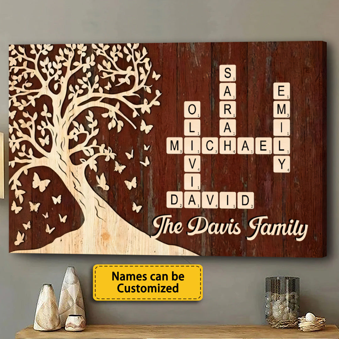 Personalized Family Name Wooden Wall Art with Tree Design - Home Decor Gift Other MagicInPrints