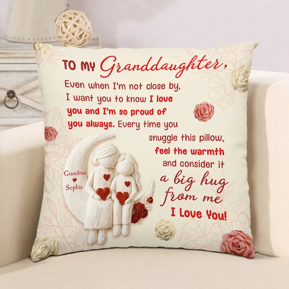 Personalized Granddaughter Throw Pillow - Heartfelt Sentimental Gift Pillow or Blanket MagicInPrints