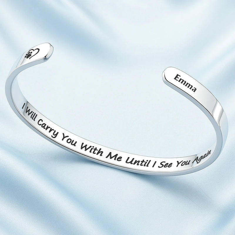 Personalized Pet Memorial Bracelet for Dog Lovers - Sentimental Keepsake Jewelry MagicInPrints