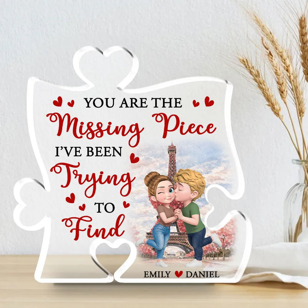 Personalized Acrylic Puzzle Keepsake for Couples - Romantic Gift Plaque MagicInPrints