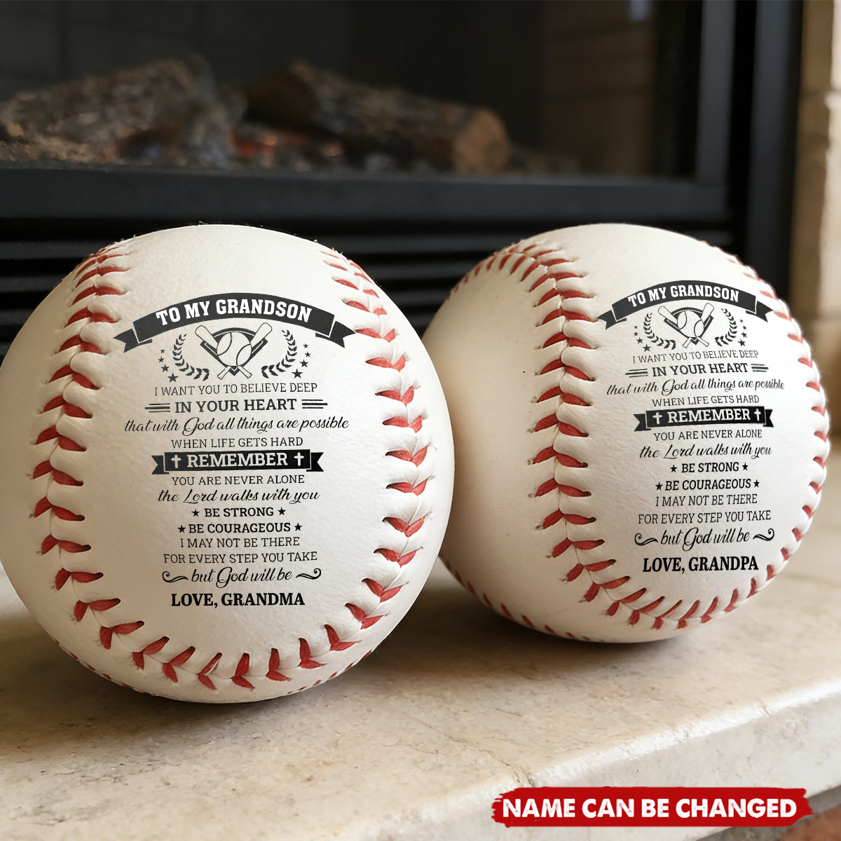 Personalized Baseball Gift for Grandson - Sentimental Keepsake from Grandma or Grandpa Sports MagicInPrints
