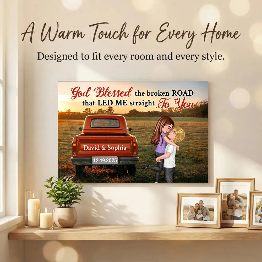 Personalized Romantic Wall Art for Couples - Anniversary Gift Poster or Canvas MagicInPrints