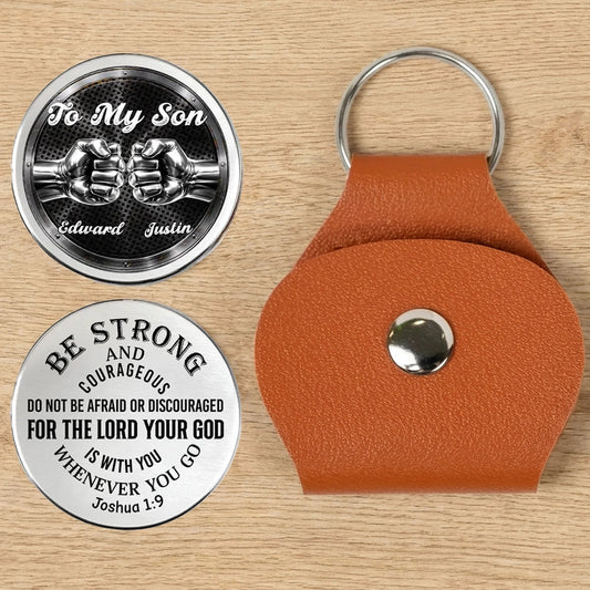 Personalized Keychain for Son - Inspirational Message - Gift for Encouragement Keychain MagicInPrints
